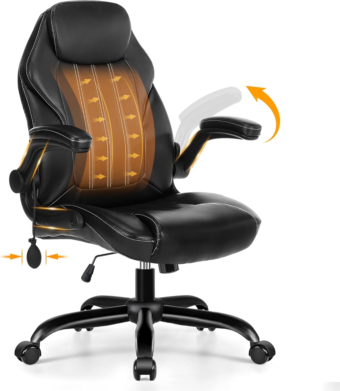 Leather Desk Pad - Office Desk Chair, Ergonomic Computer Chair