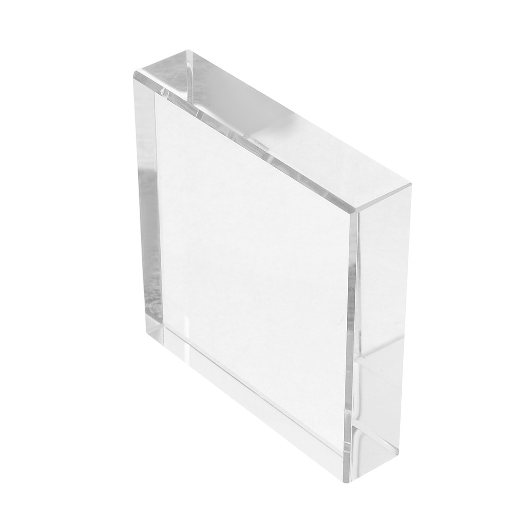 Paper Weight Crystal - Clear Glass Crystal Square Paperweight Elegant