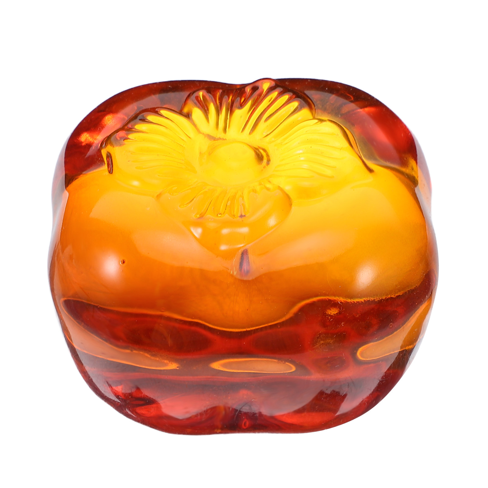 Heavy-Duty Glass Persimmon Pap - đánh giá và giá Paper Weight Crystal