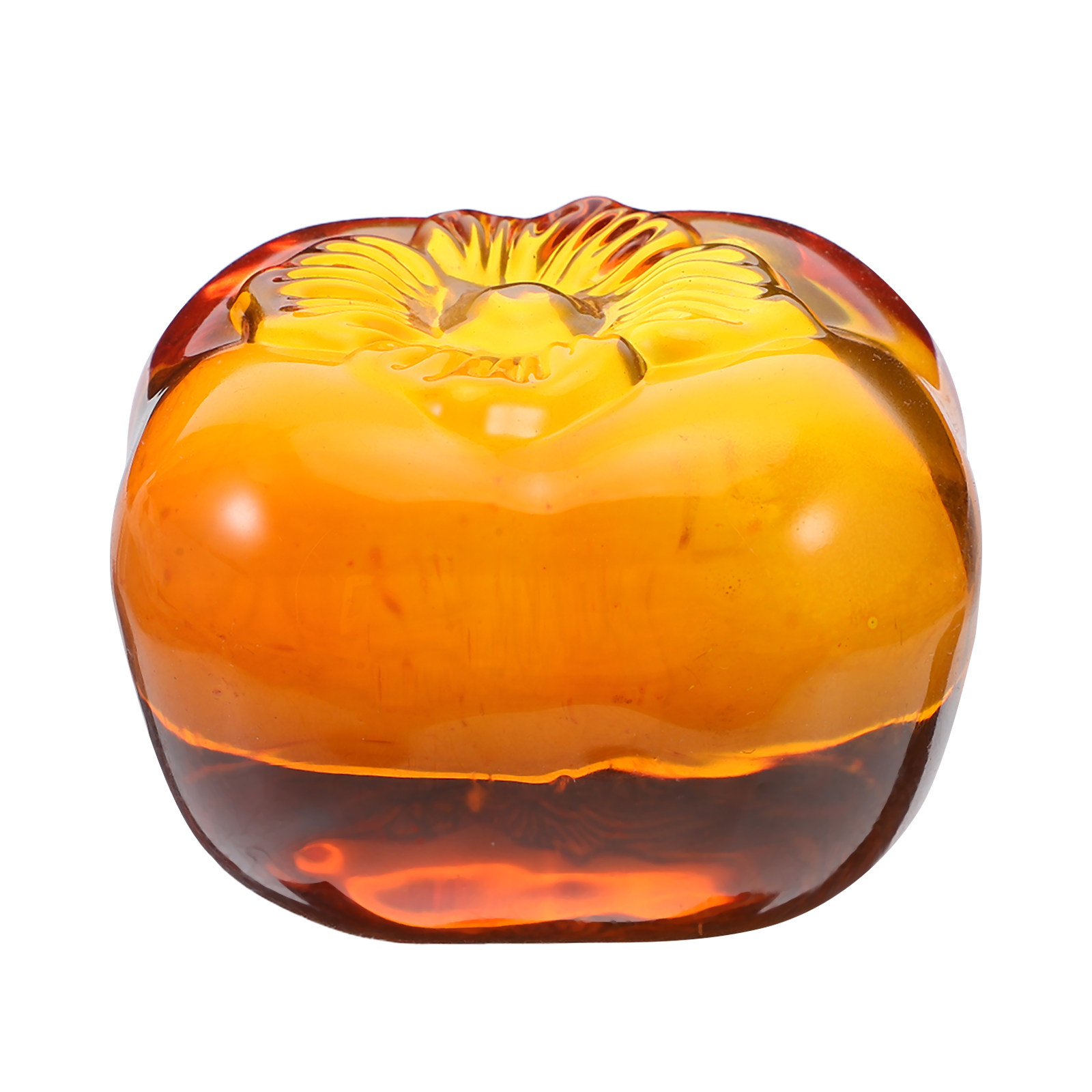 Heavy-Duty Glass Persimmon Pap - đánh giá và giá Paper Weight Crystal
