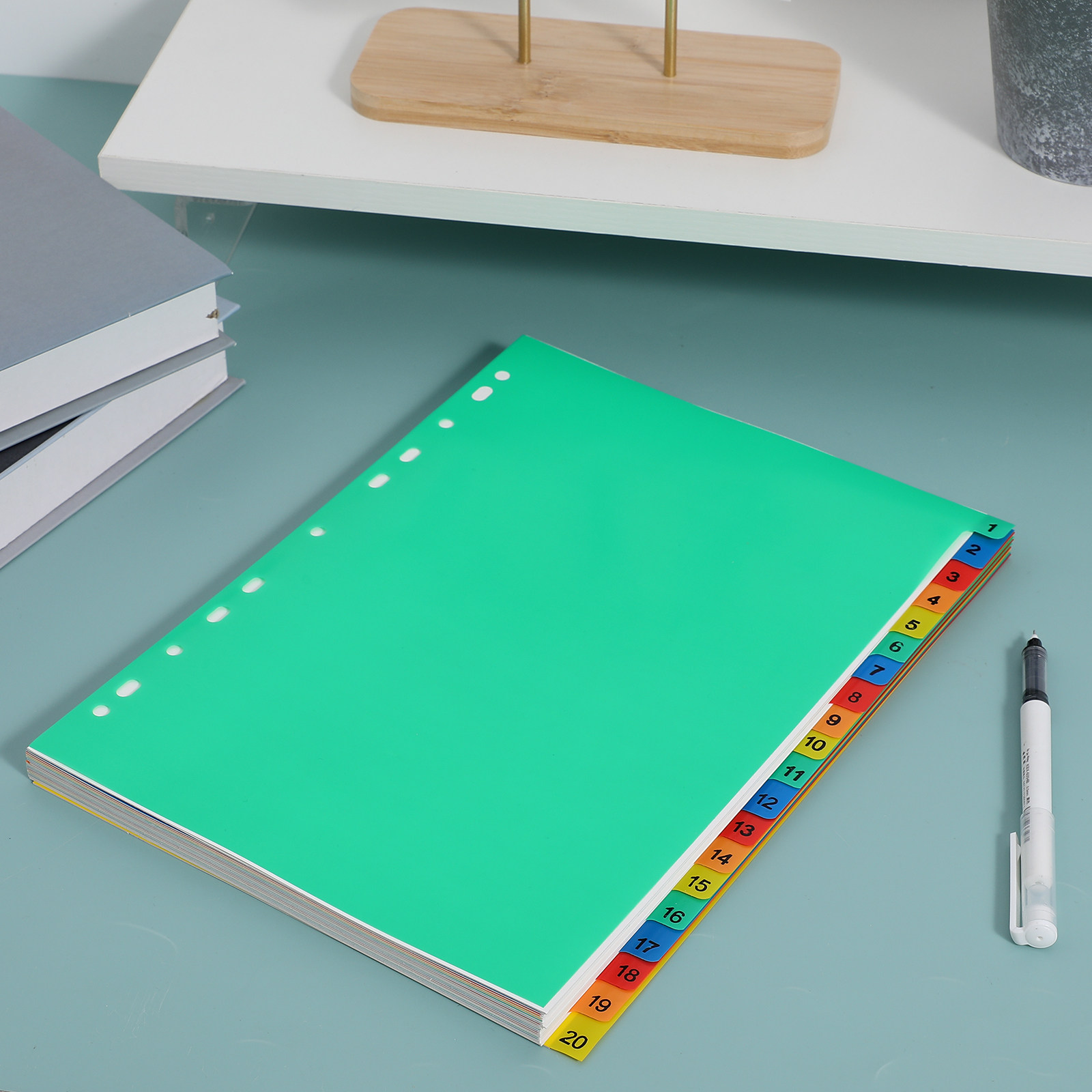20 Pages A4 Colorful Plastic B - đánh giá và giá Tab Divider A4