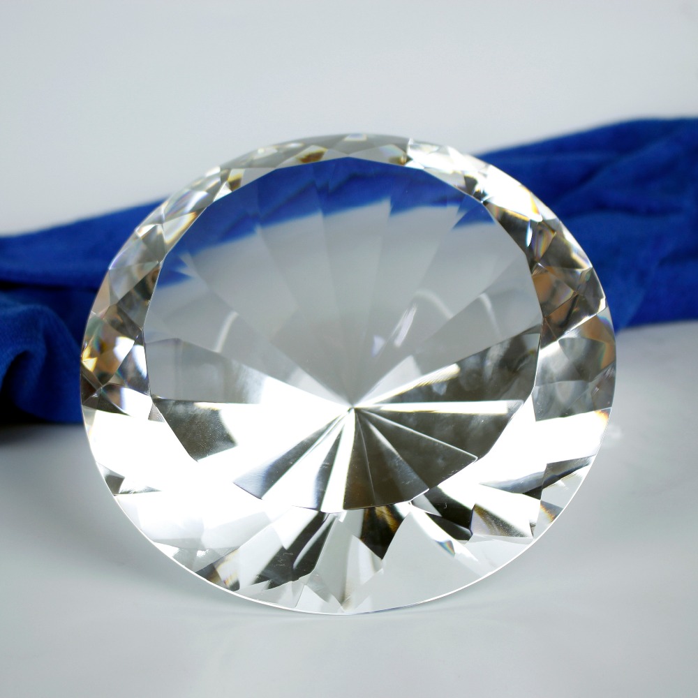 150mm Transparent Optical Crys - đánh giá và giá Paper Weight Crystal