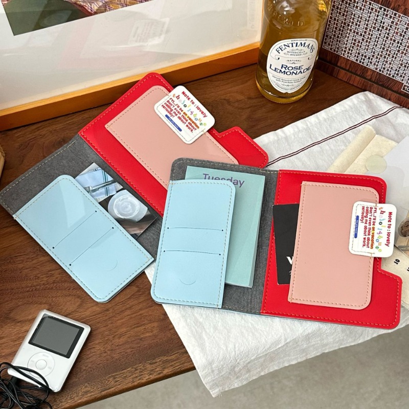 Ins Color Block Passport Holde - đánh giá và giá Index Card Holder