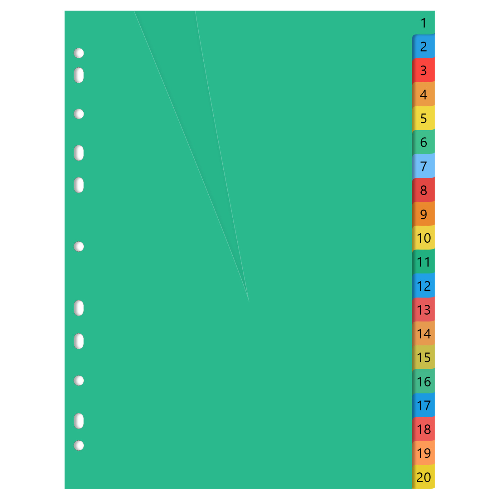 20 Pages A4 Colorful Plastic P - đánh giá và giá Tab Divider A4