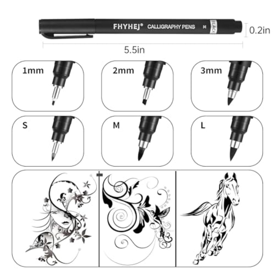 Calligraphy Pen, 6 Size Callig - đánh giá và giá Archive Box Set