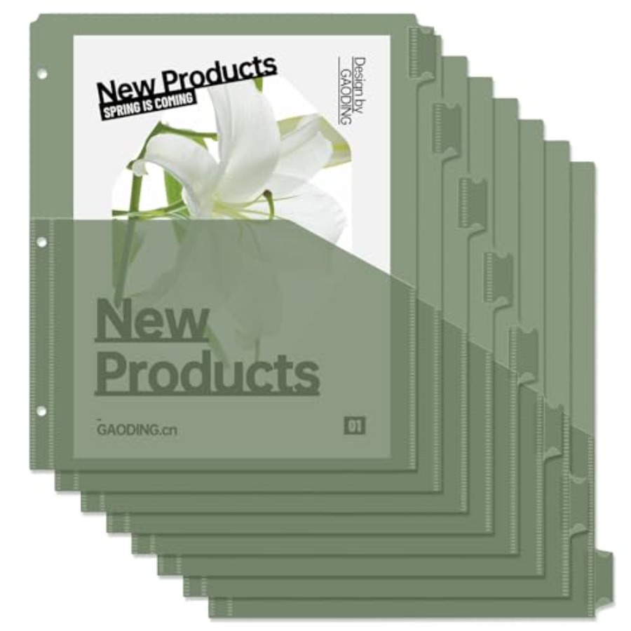 Binder Dividers with Pockets 8 - đánh giá và giá Tab Divider A4