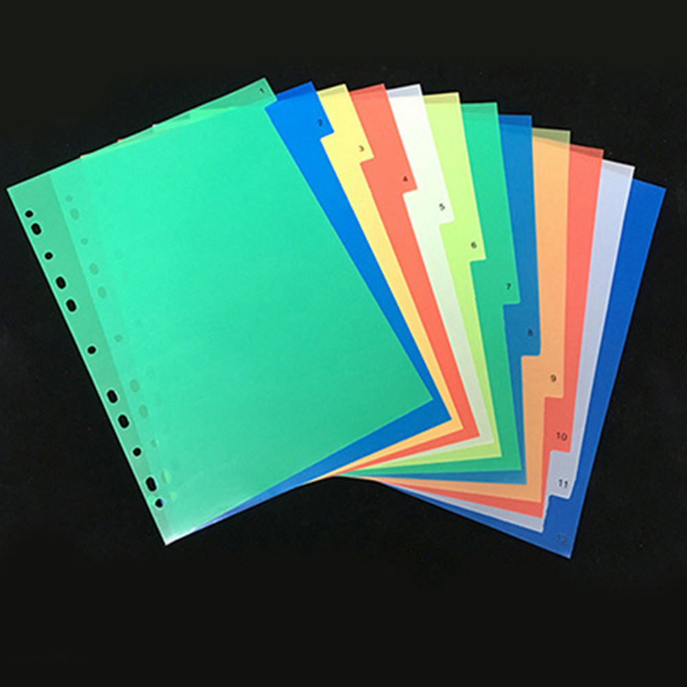 40Pcs A4 Multi Color Binder Di - đánh giá và giá Tab Divider A4