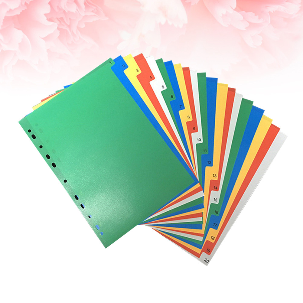 40Pcs A4 Multi Color Binder Di - đánh giá và giá Tab Divider A4