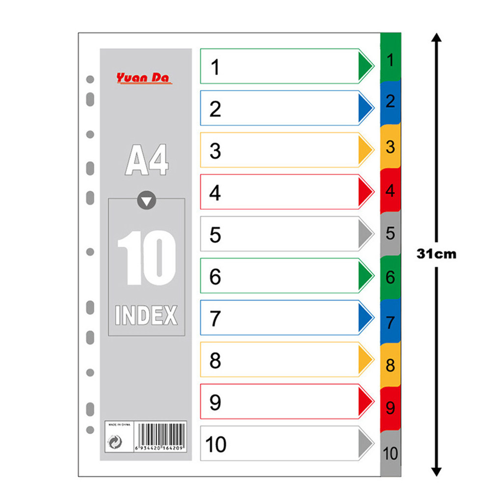 40Pcs A4 Multi Color Binder Di - đánh giá và giá Tab Divider A4