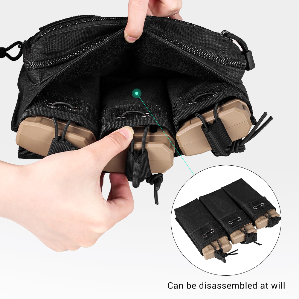 Molle Magazine Pouch Triple Ma - đánh giá và giá Magazine Holder Rack