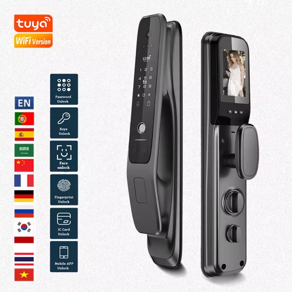 Tuya Wifi Smart Door Lock with - đánh giá và giá Letter Opener Brass