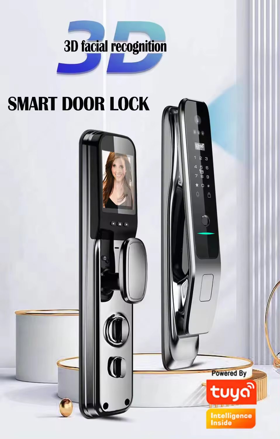 Tuya Wifi Smart Door Lock with - đánh giá và giá Letter Opener Brass