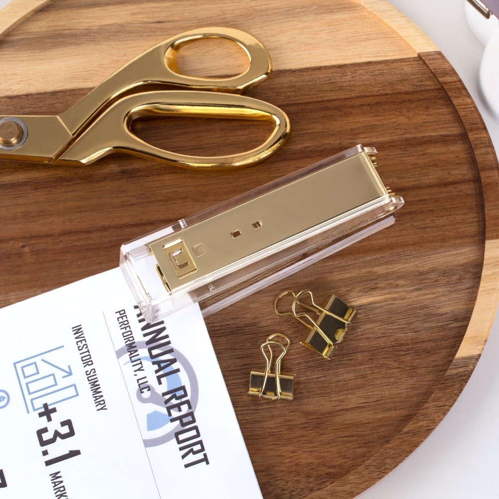 Clear Acrylic Stapler, 20 Shee - đánh giá và giá Stapler Half Strip