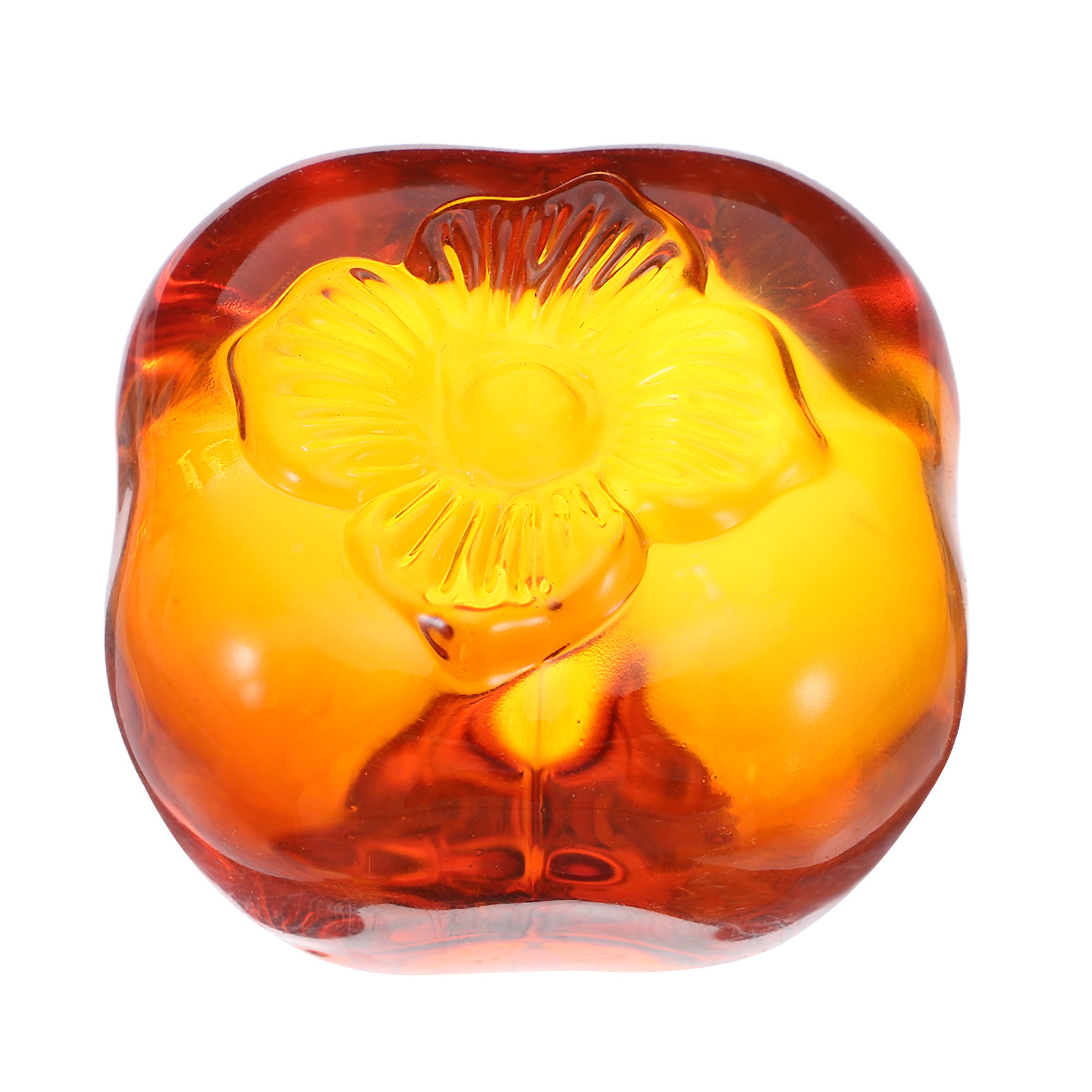 Heavy-Duty Glass Persimmon Pap - đánh giá và giá Paper Weight Crystal