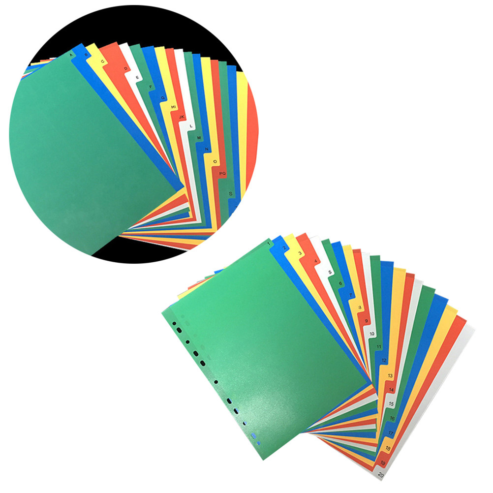 40Pcs Multi Color A4 Index Tab - đánh giá và giá Tab Divider A4