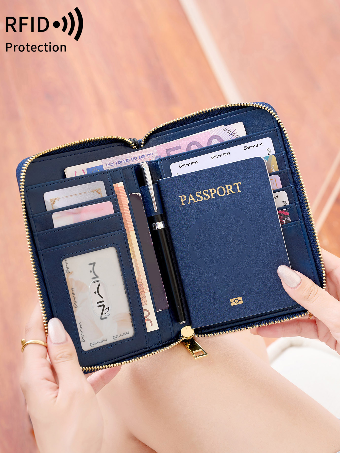 RFID shielded passport holder  - đánh giá và giá Index Card Holder