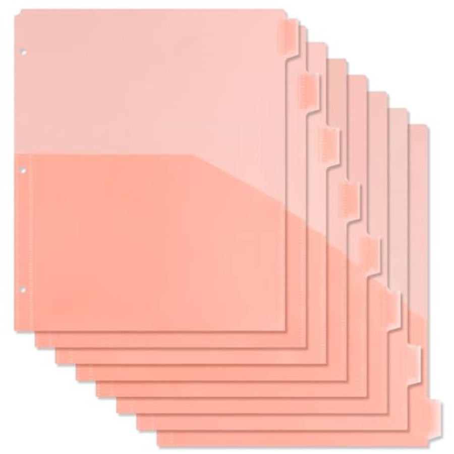 Binder Dividers with Pockets 8 - đánh giá và giá Tab Divider A4