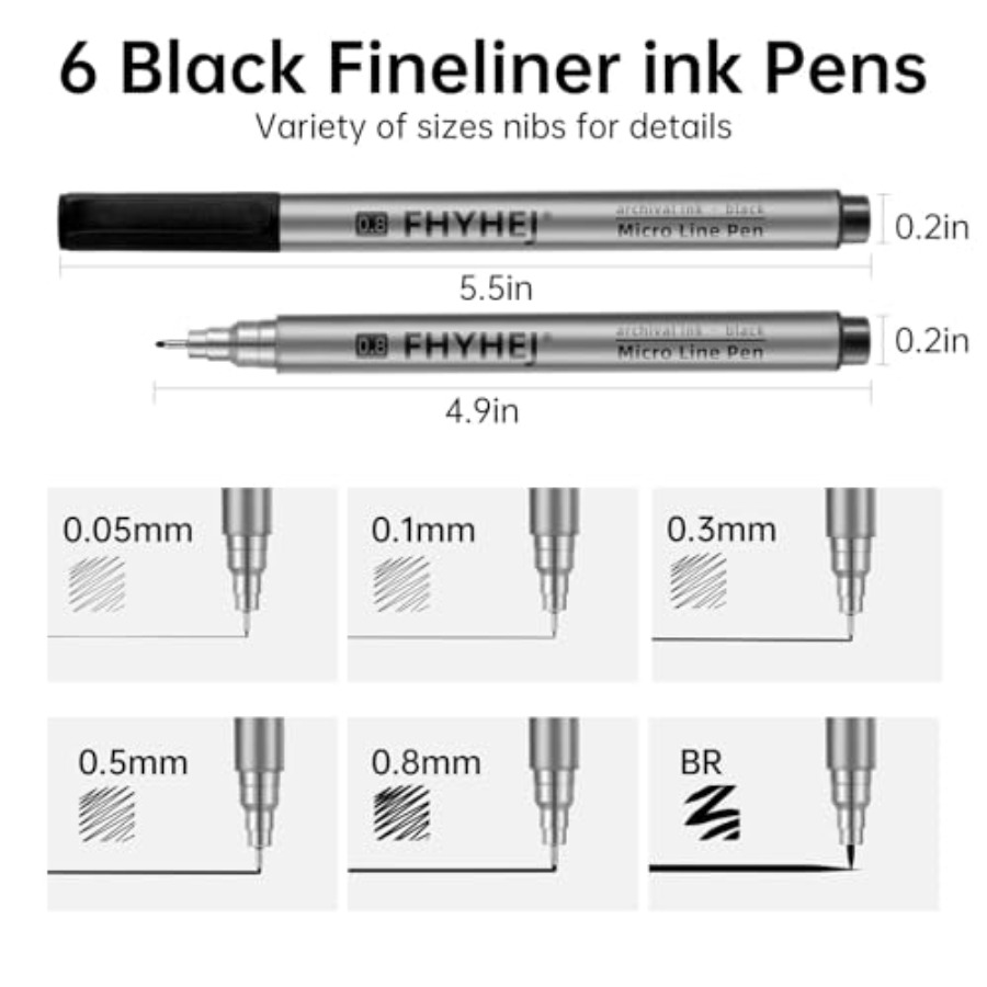 Micro Fineliner Drawing Art Pe - đánh giá và giá Archive Box Set