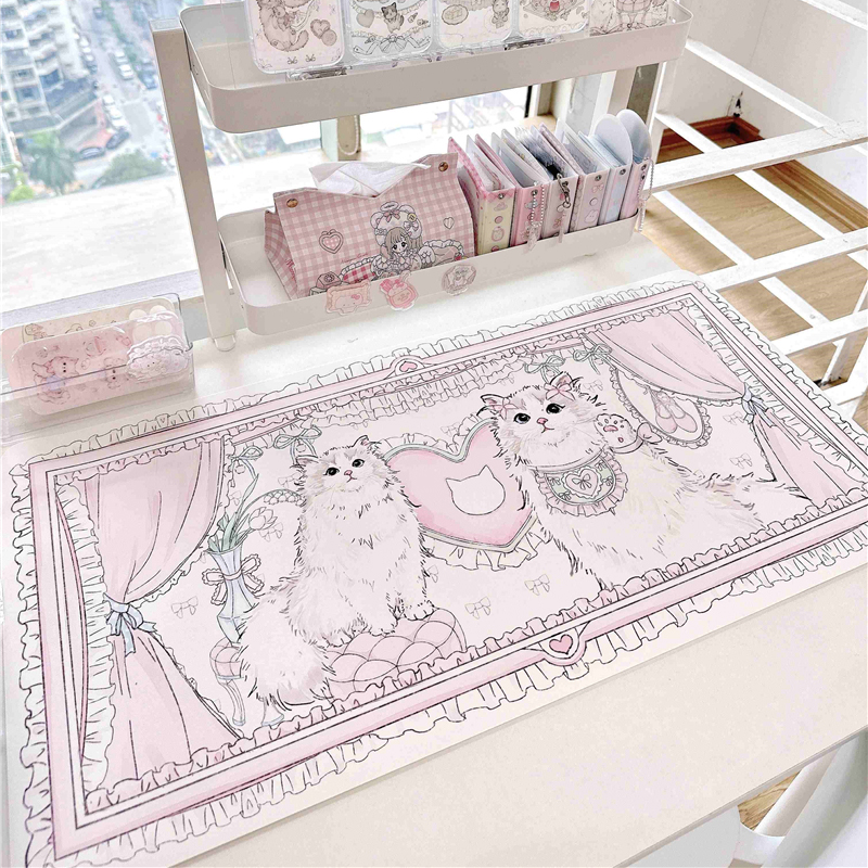 Leather Table Mat Ragdoll Cat  - đánh giá và giá Leather Desk Pad